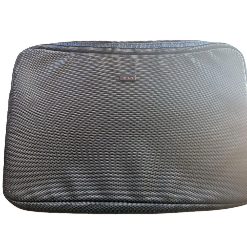 Tumi Quilted Computer Pouch Black for 13x10 inch Laptop or Tablet